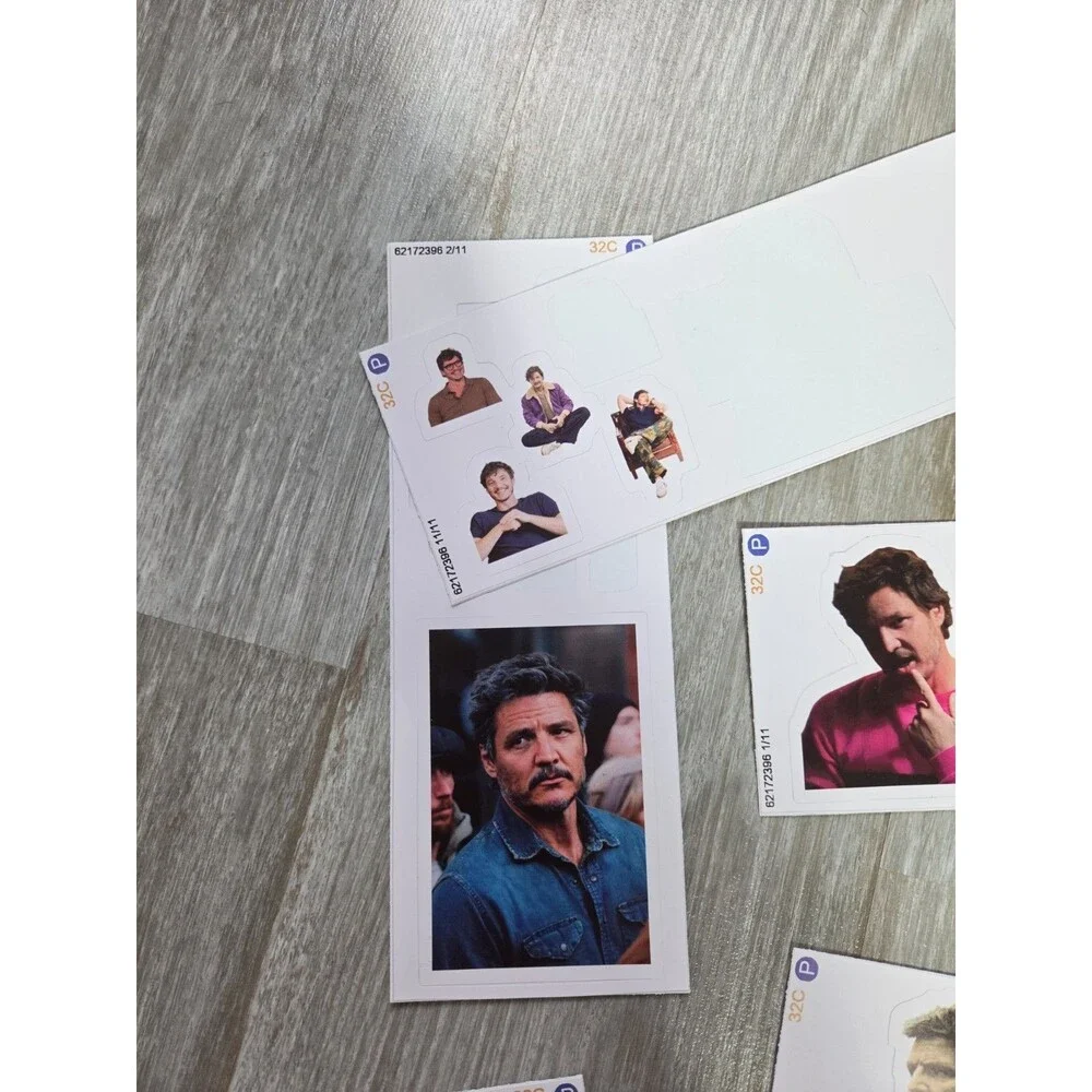 Pedro Pascal Sticker Pack Lot of 14 Vinyl Decal Meme TV Movie Character Assorted